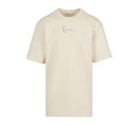 T-Shirt KARL KANI "Karl Kani Herren KM242-029-2 Small Signature Tee", Herren, Gr. XS, sanftes weiß, 100% Baumwolle, oversize, Rundhals, Shirts T-Shirt (74715749-XS) sanftes weiß