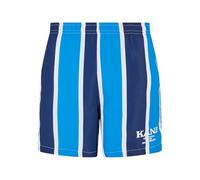Karl Kani Herren KM242-037-1 Retro Striped Boardshorts Aqua/Navy/White, XXL