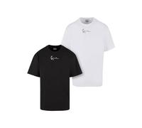 Karl Kani Herren KM242-045-1 Small Signature Essential Tee 2 Pack Black/White, S