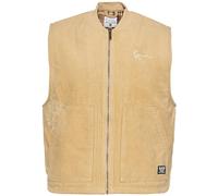 Steppweste KARL KANI "Karl Kani Herren KU233-006-1 KK Chest Signature Corduroy Vest", Herren, Gr. XL, sand, 100% Baumwolle, Westen Steppweste (57743110-XL) sand