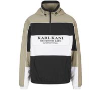 Karl Kani Herren KU241-006-2 Woven Retro Windbreaker Olive/blk/wht, L