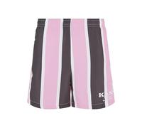 Karl Kani Herren Retro Striped Boardshorts Rose/Grey/White, XS