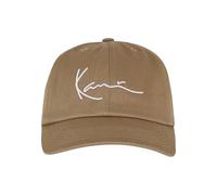 Flex Cap KARL KANI "Karl Kani Herren Karl Kani Signature Essential Dad Cap", Herren, Gr. onesize, sand, 100% Baumwolle, Caps (93604104-0) sand