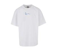 Karl Kani Small Signature Blue Logo T-Shirt in Gr. M in Weiß