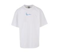 Karl Kani Small Signature Blue Logo T-Shirt in Gr. S in Weiß
