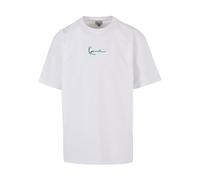 Karl Kani Herren Small Signature Green Logo Tee White, XXL