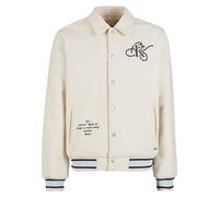 Karl Kani Kani Snow Tiger College Jacket Offwhite/lightblue, M