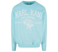 KARL KANI Sweatshirt mit Label-Print Modell 'Kani Street Academy' in Hellblau, Größe L