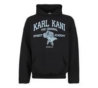 Kapuzenpullover KARL KANI "Karl Kani Karl Kani Kani Street Academy OS Hoodie", Herren, Gr. XL, schwarz, 60% Baumwolle, 40% Polyester, mehrfarbig, loose fit, ohne Ausschnitt, Pullover Kapuzenpullover (