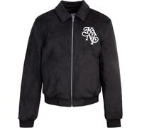 Karl Kani Legacy Faux Bowling Jacket Jacke Bomberjacke (DE/NL/SE/PL, Alphanumerisch, M, Regular, Regular, black)