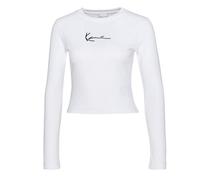 Karl Kani Longsleeve Short Rib Small Signature White M