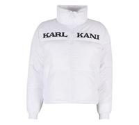 Winterjacke KARL KANI "Karl Kani Karl Kani Retro Essential Puffer Jacket", Damen, Gr. L, weiß, 100% Polyester, mehrfarbig, normal, amerikanischer Ausschnitt, Jacken Winterjacke (84877258-L) weiß
