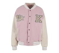 Karl Kani Retro Patch Star Logo OS College Jacket XS Rose/lightsand