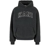 Karl Kani Serif Teddy Hoodie Anthracite, XXL