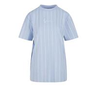 Karl Kani Small Signature Essential Pinstripe Os Tee lightblue/White, S