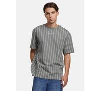 Karl Kani Small Signature Essential Pinstripe Tee Anthracite/White, XS