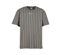 Karl Kani Small Signature Essential Pinstripe Tee L Anthracite/White