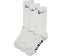 Karl Kani Unisex Signature Socks 3 Pack offwhite, 35-38