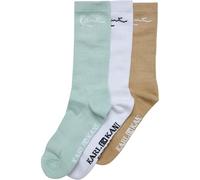 Karl Kani Unisex Signature Three Pack Socks sand/light/mint/white sand/light/mint/white, 35-38