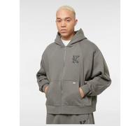 Karl Kani Zip Hoodie Boxy Dark Grey XL