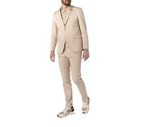 KARL LAGERFELD Anzug Herren Slim Fit Baumwoll-Stretch beige, 54