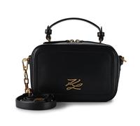 Karl Lagerfeld Autograph Handtasche Leder 20.5 cm schwarz