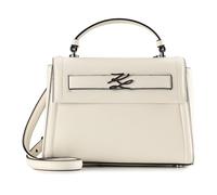 Karl Lagerfeld Autograph Handtasche Leder 24 cm weiss