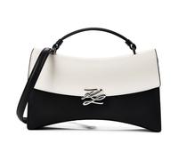 Karl Lagerfeld Autograph Handtasche Leder 35.5 cm weiss