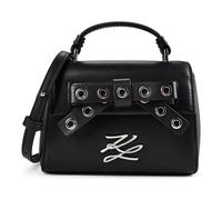 Karl Lagerfeld Autograph Mini Bag Handtasche Leder 15 cm schwarz