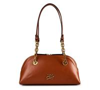 Karl Lagerfeld Autograph Schultertasche Leder 30 cm braun