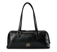 Karl Lagerfeld Autograph Schultertasche Leder 35 cm schwarz