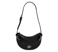 Karl Lagerfeld Autograph Umhängetasche Leder 26 cm schwarz
