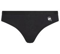 Karl Lagerfeld B.V Damen Ikon Rib Brazilian Thong Panties, Schwarz, XL EU