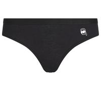 Karl Lagerfeld B.V Damen Ikon Rib Brazilian Thong Panties, Schwarz, XS EU