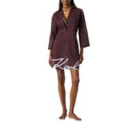 Karl Lagerfeld - K/SIGNATURE STRAND-HEMDKLEID - Größe L - braun