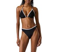 KARL LAGERFELD B.V Damen Women's, Signature Scallop Triangle Bikini Top, Schwarz, L EU
