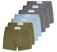KARL LAGERFELD B.V Essential Logo Trunk (7 Pack), Olive-Clear Sky-Excalibur, L