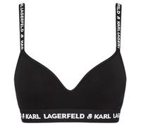 Karl Lagerfeld B.V Logo Padded Bra, Black, M