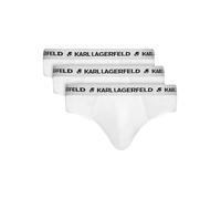 Karl Lagerfeld B.V Men's Karl Lagerfeld, Logo Set (3 Pack) Briefs, weiß, L