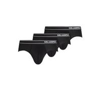 Karl Lagerfeld B.V Stripe Logo Micro Brief (3 Pack), Black, S