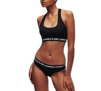 Karl Lagerfeld B.V Women's Karl Lagerfeld, Logo Bralette Chemise, Schwarz, M