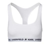 Karl Lagerfeld B.V Women's Karl Lagerfeld, Logo Bralette Chemise, Weiß, M