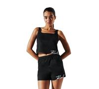 Karl Lagerfeld B.V Women's Karl Signature Crop TOP, Black, M