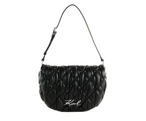 KARL LAGERFELD Belle De Jour K / Signature Kuilt Flap Bag S Black
