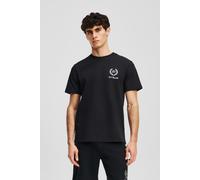 Karl Lagerfeld Black Hotel Karl Crest Ss T-shirt Größe: XL | Basic T-Shirts Outlet | Herren | Schwarz