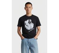 Karl Lagerfeld Black Klj Reg Monogram Tee Größe: XS | Bedruckte T-Shirts Outlet | Herren | Schwarz