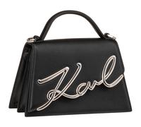 Karl Lagerfeld Signature 2.0 Handtasche Leder 21.5 cm grau