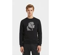 Karl Lagerfeld Black Sweat Crewneck Größe: M | Pullover Outlet | Herren | Schwarz