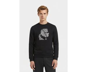 Karl Lagerfeld Black Sweat Crewneck Größe: XXL | Pullover Outlet | Herren | Schwarz