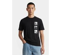 Karl Lagerfeld Black T-shirt Crewneck Größe: L | Bedruckte T-Shirts Outlet | Herren | Schwarz
